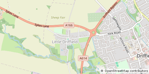 Map of Driffield, East Yorkshire