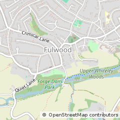 Map of Sheffield, South Yorkshire