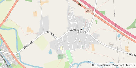 Map of Northampton, Northamptonshire