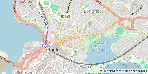 Map of Poole, Dorset