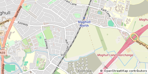 Map of Liverpool, Merseyside