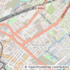 Map of Oldham Road Ancoats, Manchester