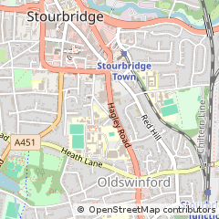 Map of Stourbridge, West Midlands