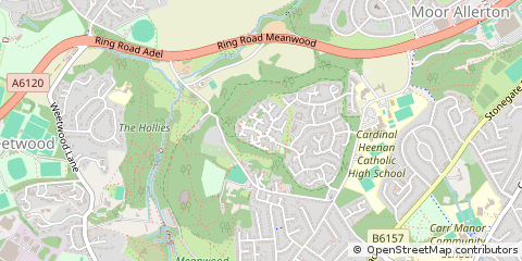 Map of Leeds, West Yorkshire