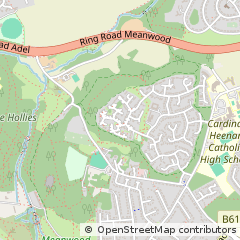 Map of Leeds, West Yorkshire