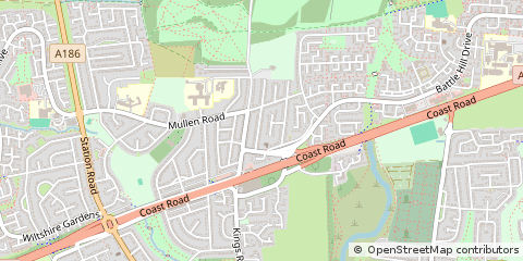 Map of Wallsend, Tyne and Wear