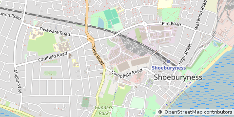 Map of Southend-on-SEA, Essex