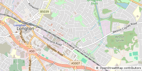 Map of Stoke-on-Trent