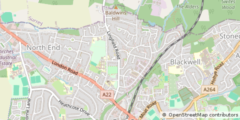 Map of East Grinstead