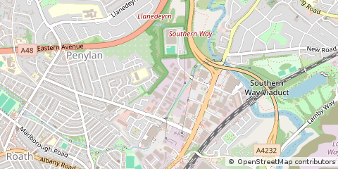 Map of Cardiff