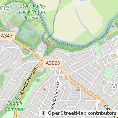 Map of Bournemouth, Dorset