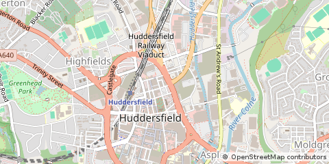 Map of Huddersfield