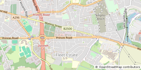 Map of Dartford, Kent