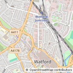 Map of Watford, Herts