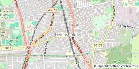 Map of Manchester