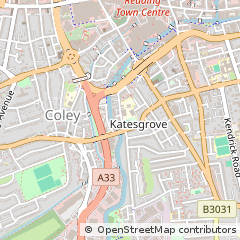 Map of Reading, East Sussex
