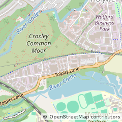 Map of Watford, Hertfordshire