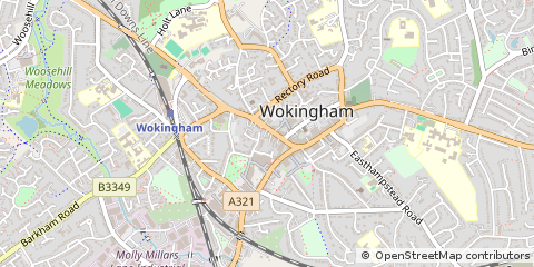 Map of Wokingham