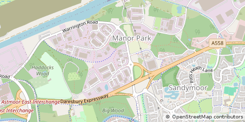 Map of Runcorn, Cheshire