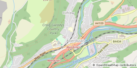 Map of Neath