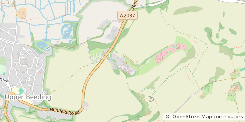 Map of Henfield, West Sussex