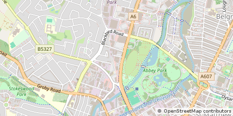 Map of Leicester
