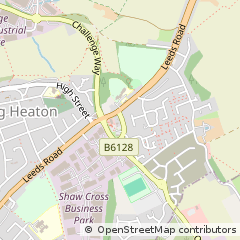 Map of Dewsbury, West Yorkshire