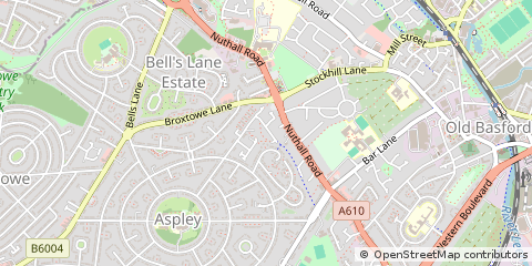 Map of Nottingham