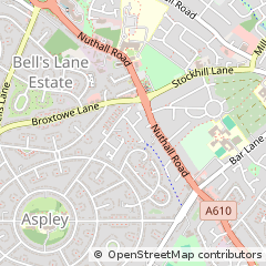 Map of Nottingham