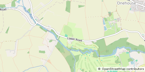 Map of Onehouse Stowmarket, Suffolk