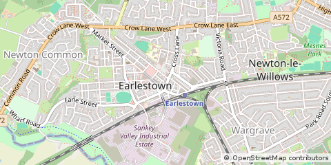 Map of Newton-LE-Willows