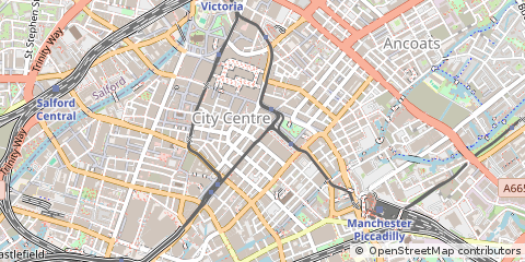 Map of Manchester