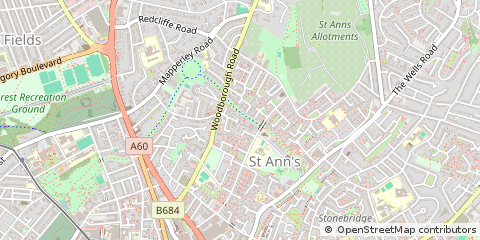 Map of Nottingham