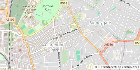 Map of Leicester