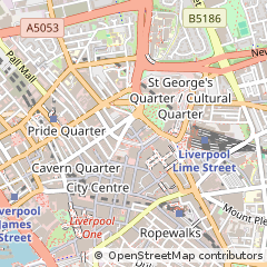 Map of Liverpool, Merseyside