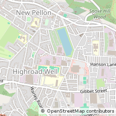 Map of Halifax, Yorkshire