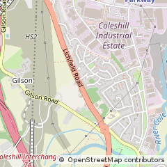 Map of Coleshill, North Warwickshire