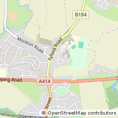 Map of Ongar, Essex