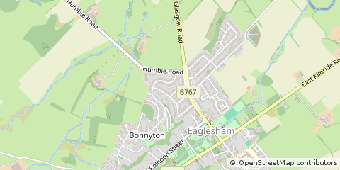 Map of Glasgow, East Renfrewshire