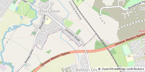 Map of Leicester
