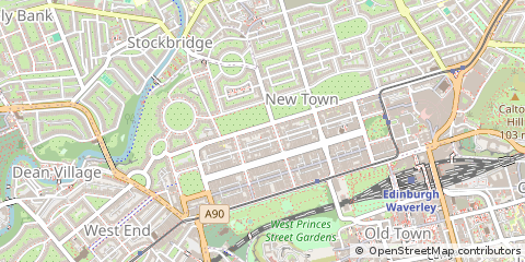 Map of Edinburgh, Lothian