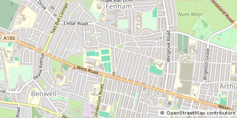 Map of Newcastle Upon Tyne