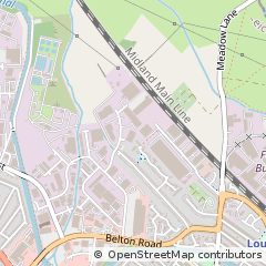 Map of Loughborough, Leicestershire