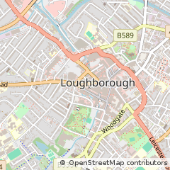 Map of Loughborough, Leicestershire