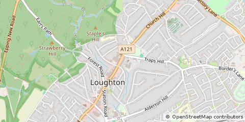 Map of Loughton, Essex