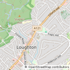 Map of Loughton, Essex