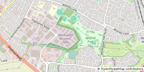 Map of Solihull, West Midlands