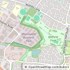 Map of Solihull, West Midlands