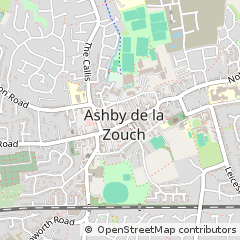 Map of Ashby DE LA Zouch, Leicestershire