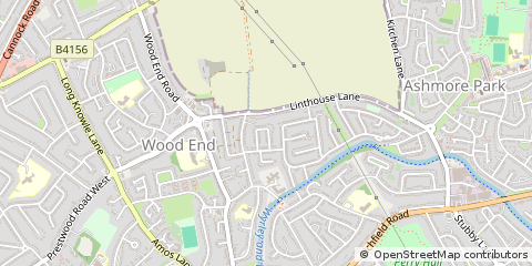 Map of Wolverhampton, West Midlands